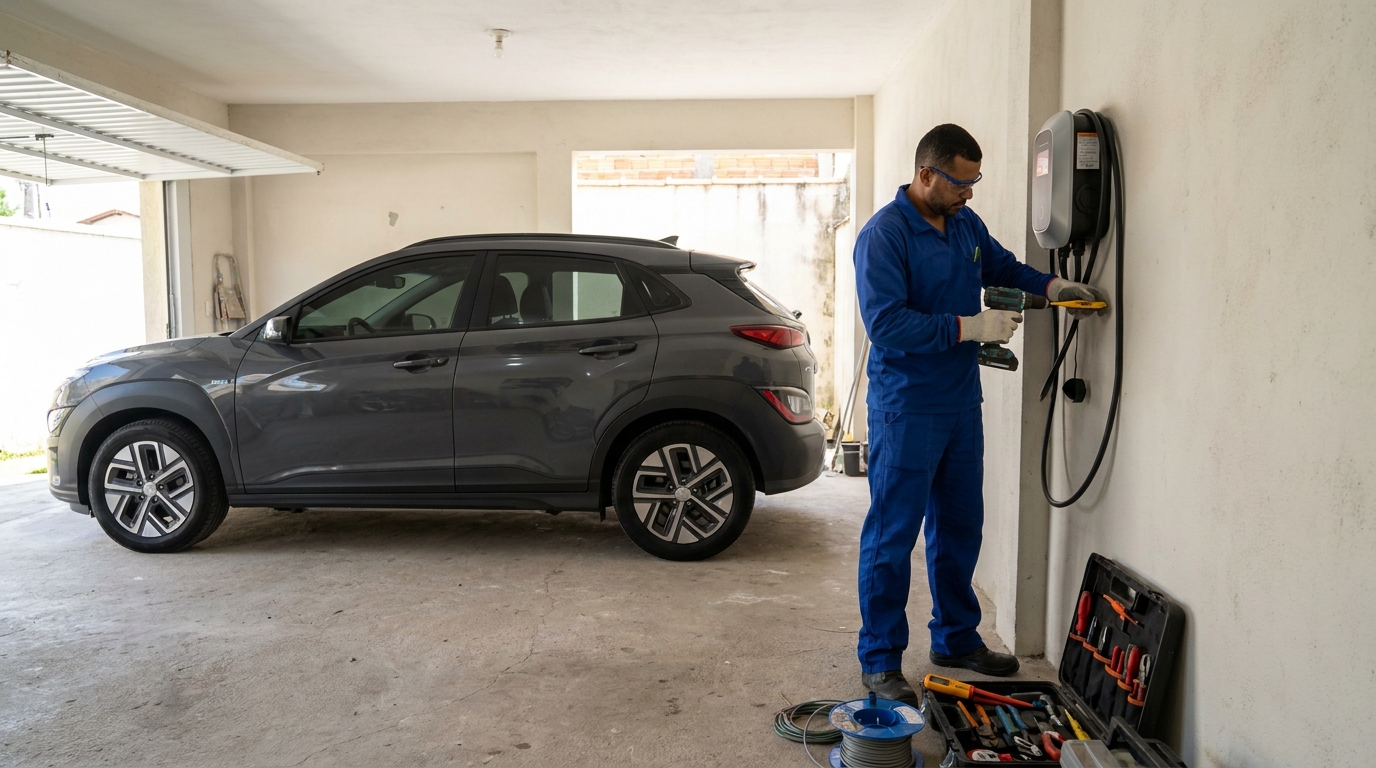 Instalacao de carregador de carro eletrico em Vitória da Conquista‑BA
